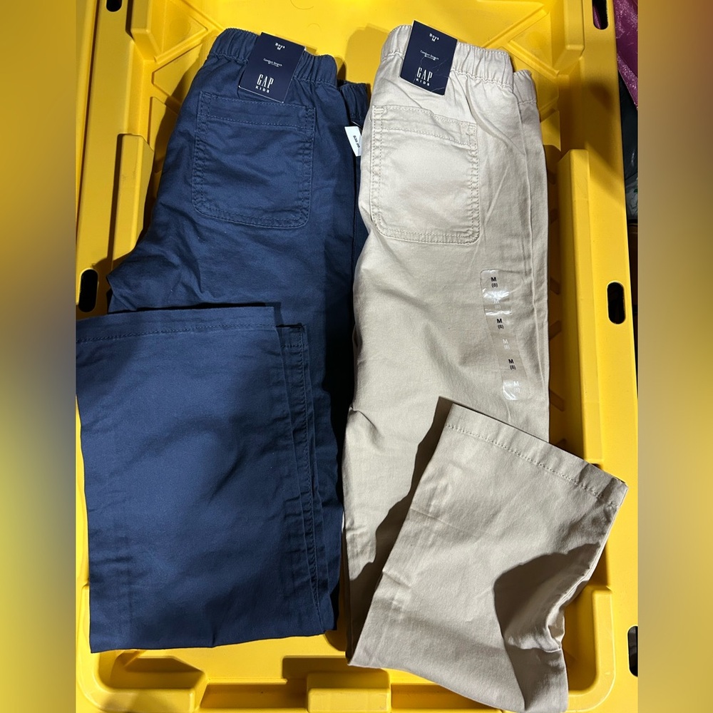 GAP Kids Navy and Cream Comfort Pants